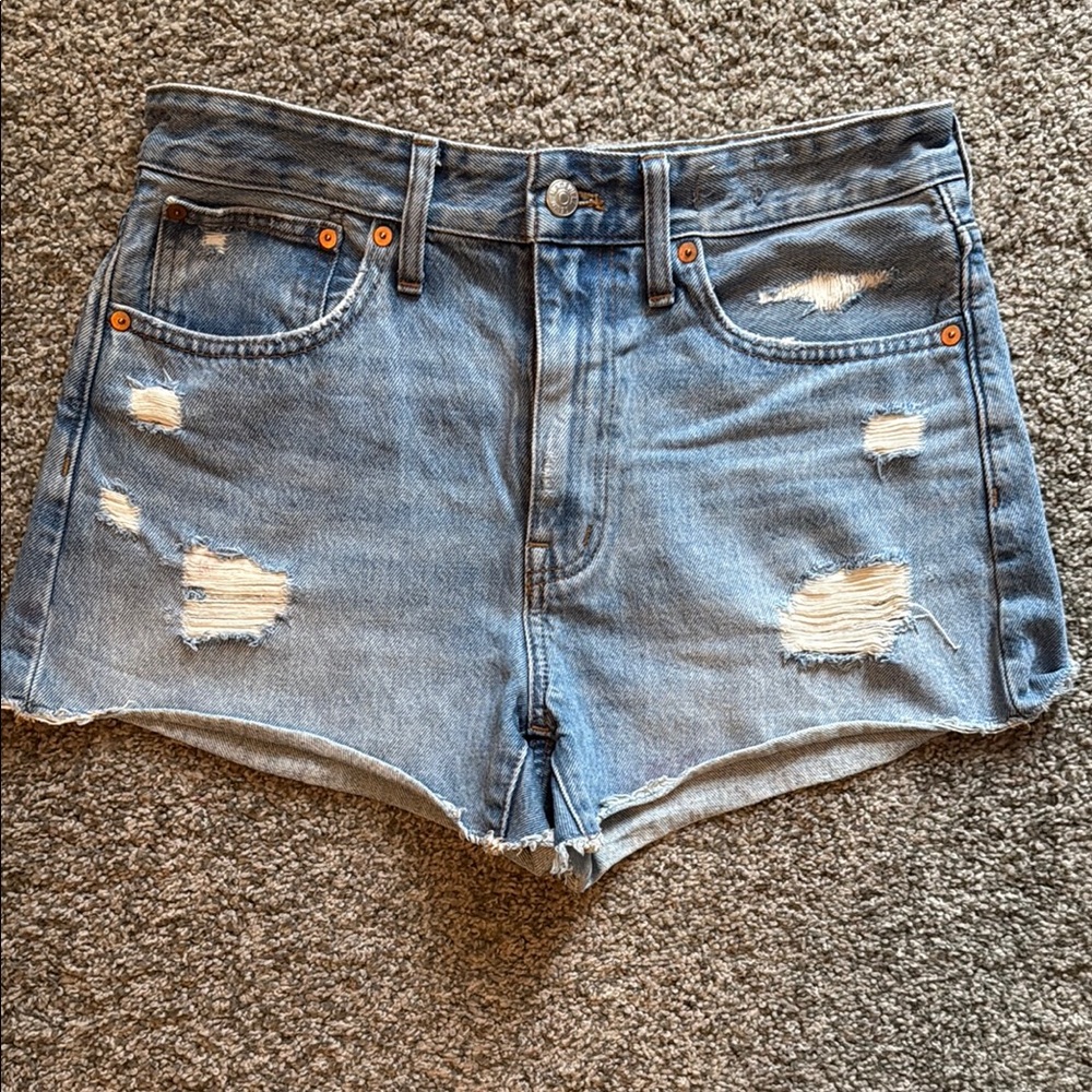 Distressed Denim Women Shorts